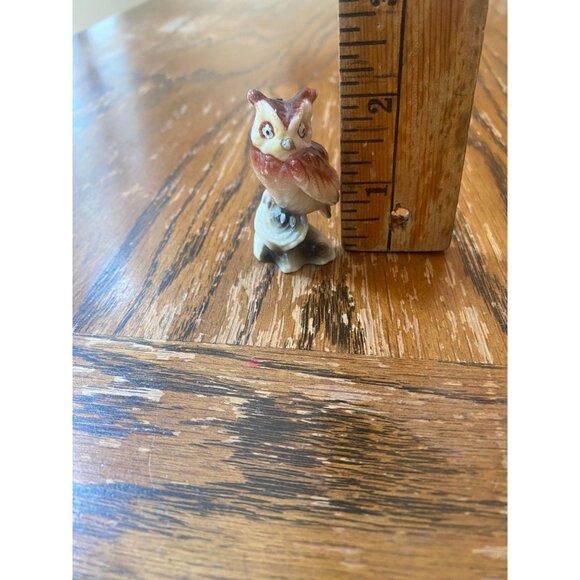 Vintage Hand-Painted Ceramic Owl Figurine - Picture 9 of 9